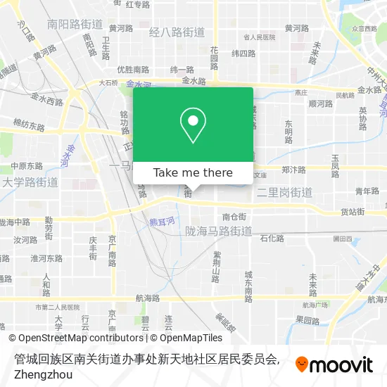 管城回族区南关街道办事处新天地社区居民委员会 map