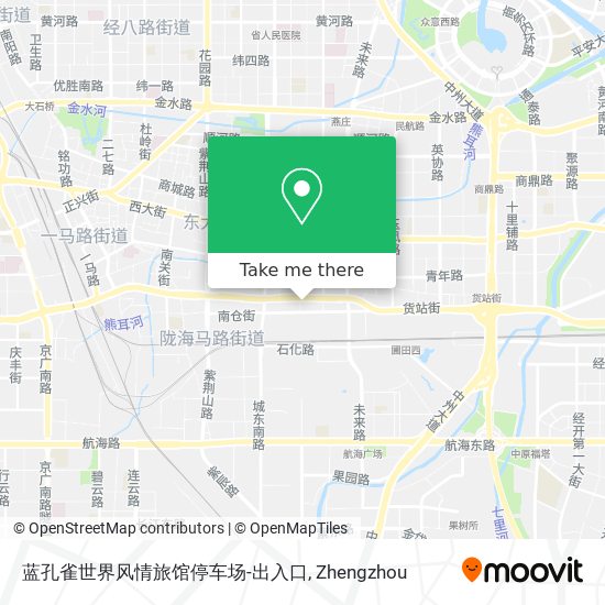 蓝孔雀世界风情旅馆停车场-出入口 map