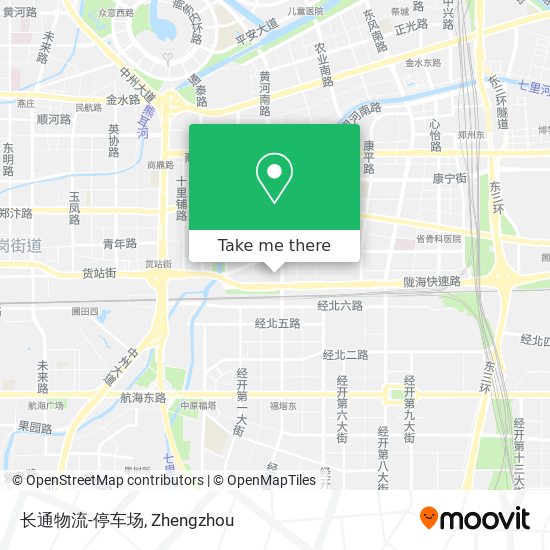 长通物流-停车场 map