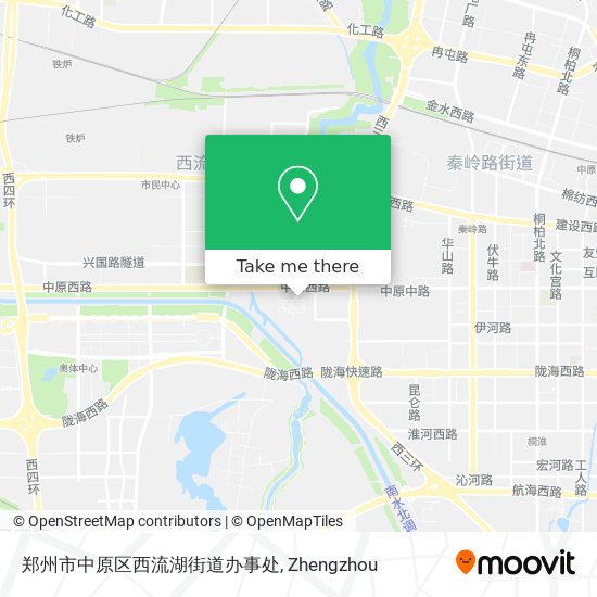 郑州市中原区西流湖街道办事处 map