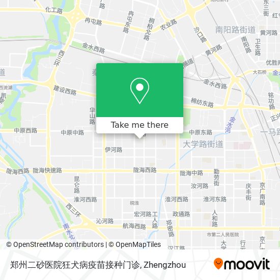 郑州二砂医院狂犬病疫苗接种门诊 map