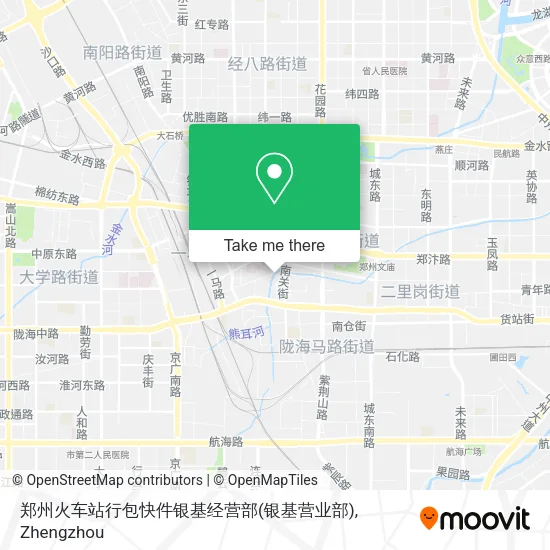 郑州火车站行包快件银基经营部(银基营业部) map