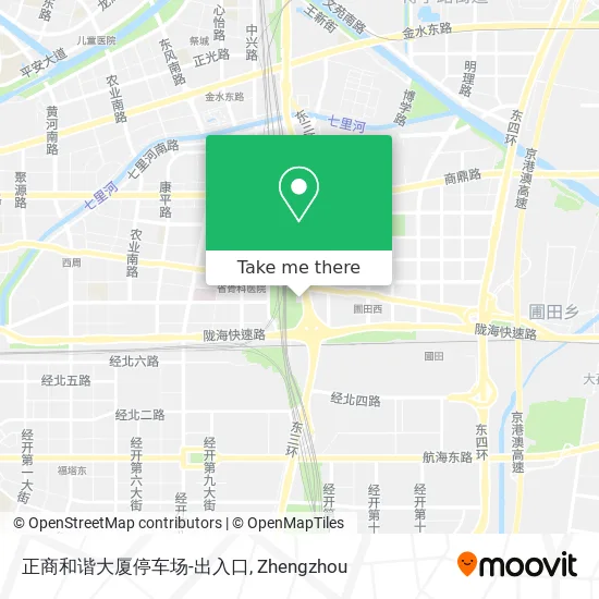 正商和谐大厦停车场-出入口 map