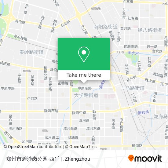 郑州市碧沙岗公园-西1门 map
