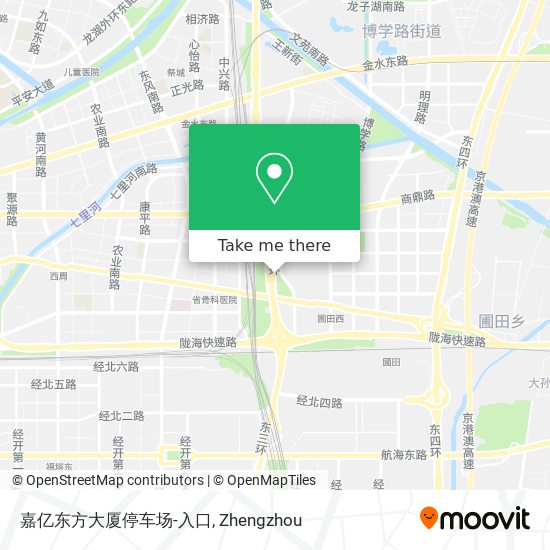 嘉亿东方大厦停车场-入口 map