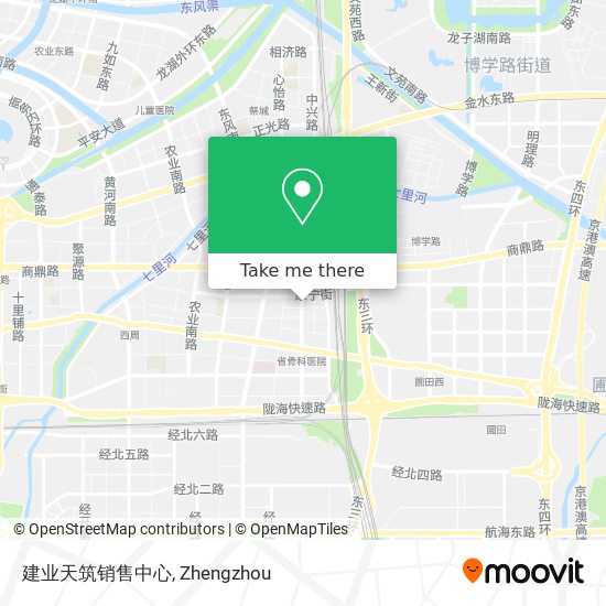 建业天筑销售中心 map