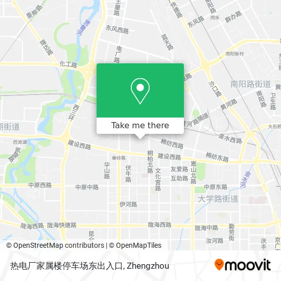 热电厂家属楼停车场东出入口 map