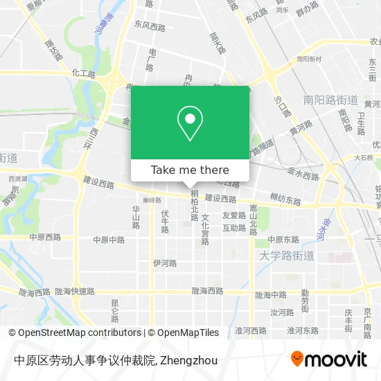 中原区劳动人事争议仲裁院 map