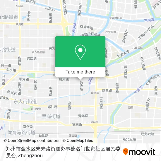 郑州市金水区未来路街道办事处名门世家社区居民委员会 map