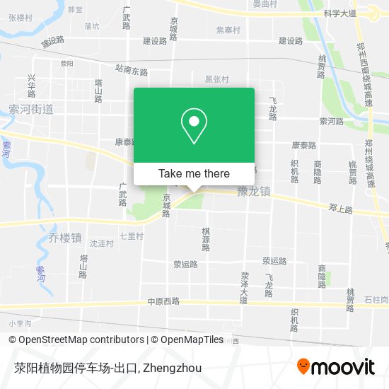 荥阳植物园停车场-出口 map