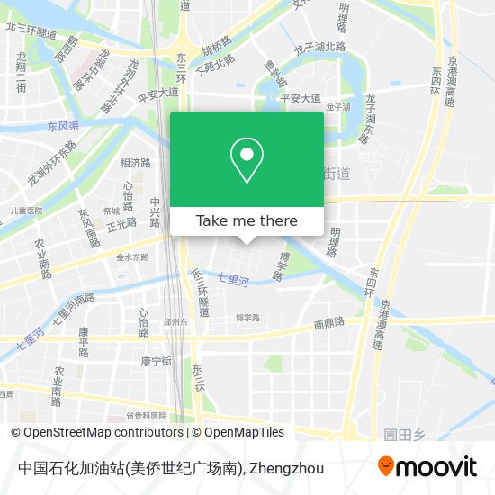 中国石化加油站(美侨世纪广场南) map
