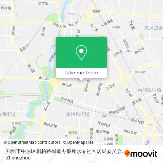 郑州市中原区桐柏路街道办事处水晶社区居民委员会 map