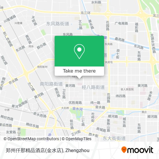 郑州仟那精品酒店(金水店) map