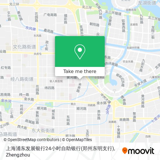 上海浦东发展银行24小时自助银行(郑州东明支行) map