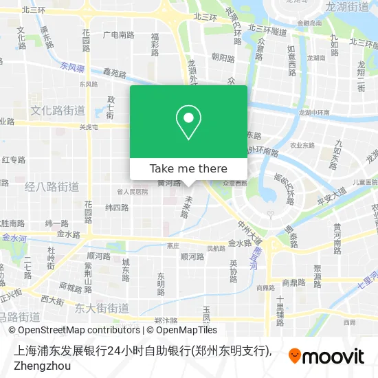 上海浦东发展银行24小时自助银行(郑州东明支行) map