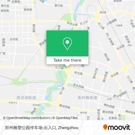 郑州雕塑公园停车场-出入口 map