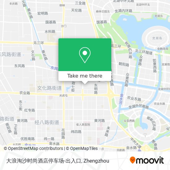 大浪淘沙时尚酒店停车场-出入口 map