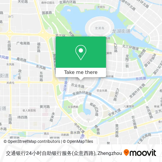 交通银行24小时自助银行服务(众意西路) map