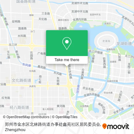 郑州市金水区北林路街道办事处鑫苑社区居民委员会 map