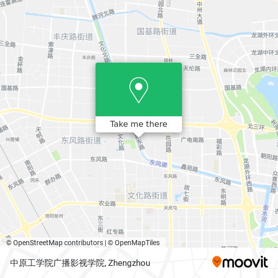 中原工学院广播影视学院 map