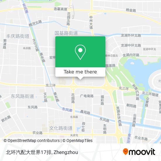 北环汽配大世界17排 map