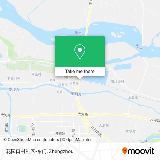 花园口村社区-东门 map