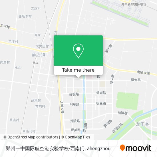 郑州一中国际航空港实验学校-西南门 map