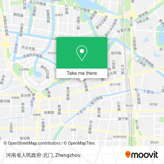 河南省人民政府-北门 map