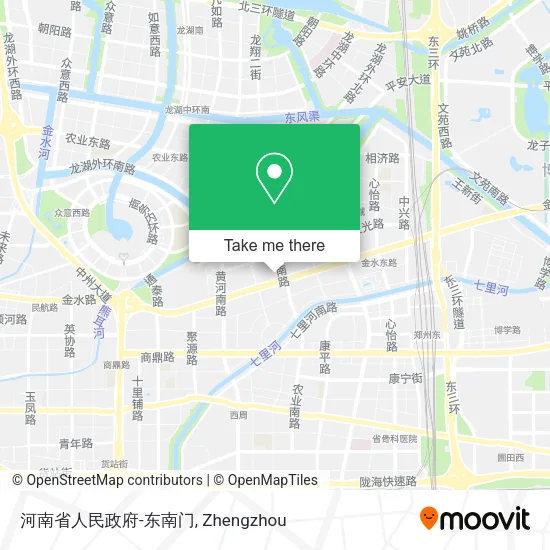 河南省人民政府-东南门 map