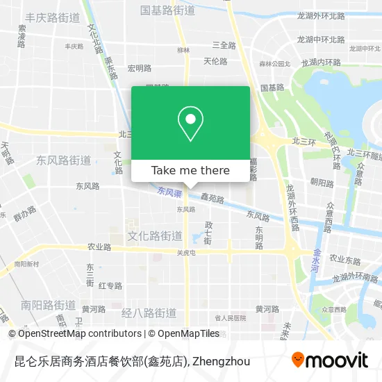 昆仑乐居商务酒店餐饮部(鑫苑店) map
