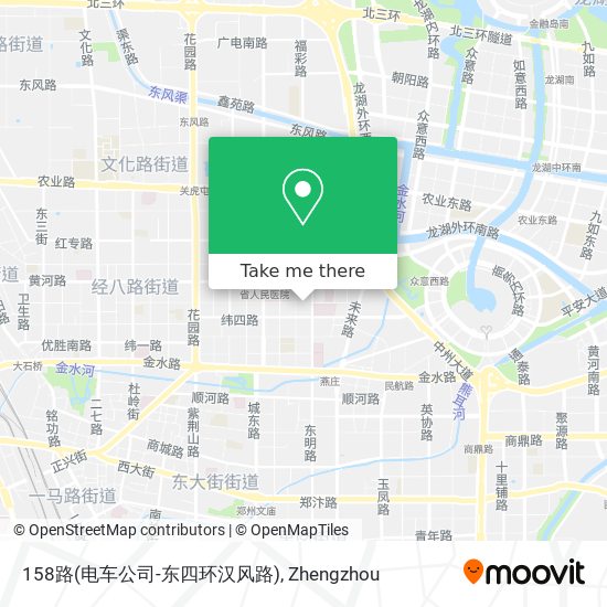 158路(电车公司-东四环汉风路) map