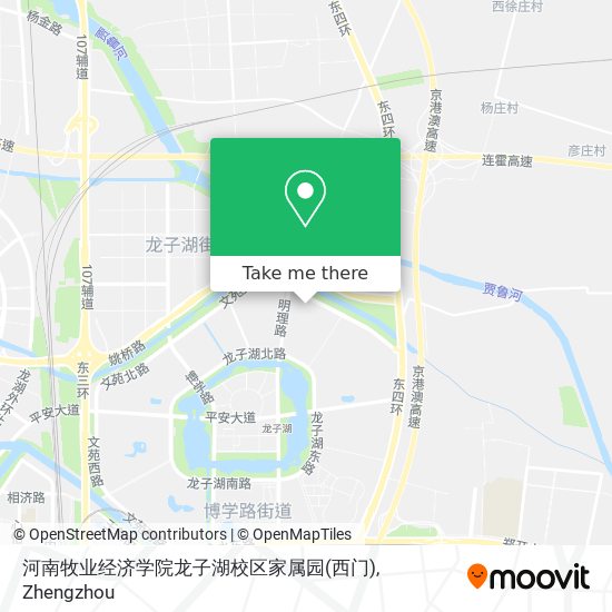 河南牧业经济学院龙子湖校区家属园(西门) map