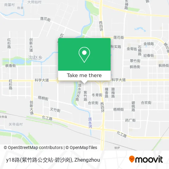 y18路(紫竹路公交站-碧沙岗) map