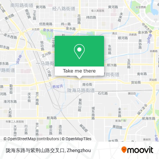 陇海东路与紫荆山路交叉口 map