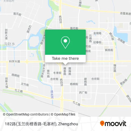 182路(玉兰街檀香路-毛寨村) map
