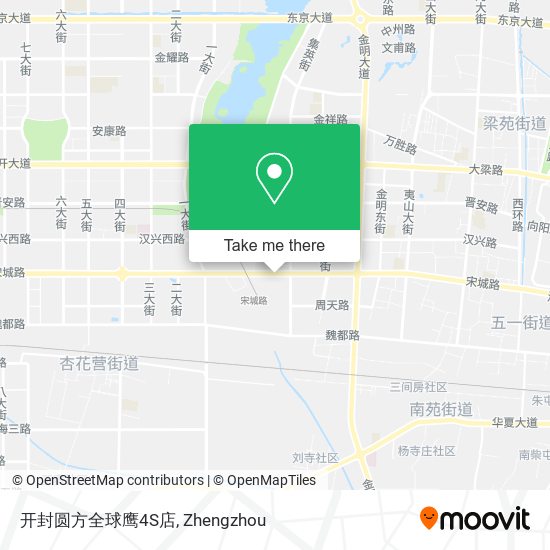 开封圆方全球鹰4S店 map