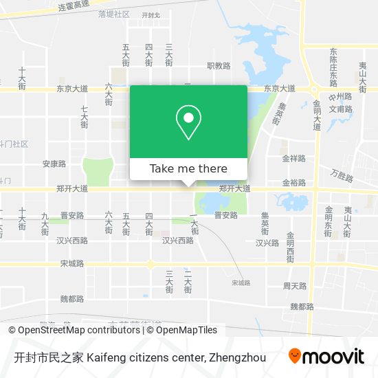开封市民之家 Kaifeng citizens center map