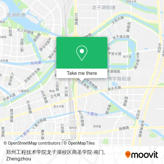 郑州工程技术学院龙子湖校区商圣学院-南门 map