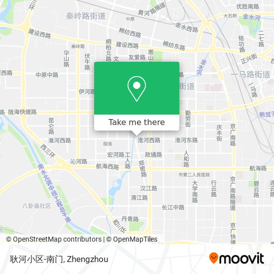 耿河小区-南门 map
