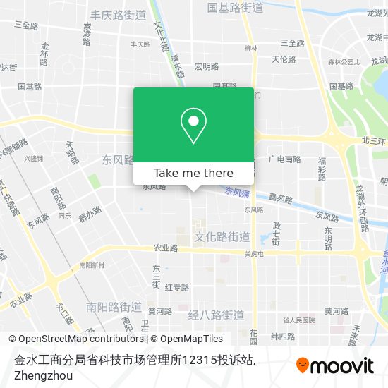 金水工商分局省科技市场管理所12315投诉站 map