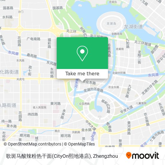 歌斑马酸辣粉热干面(CityOn熙地港店) map