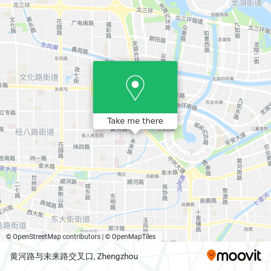 黄河路与未来路交叉口 map