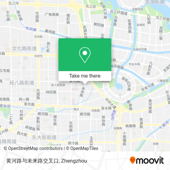 黄河路与未来路交叉口 map