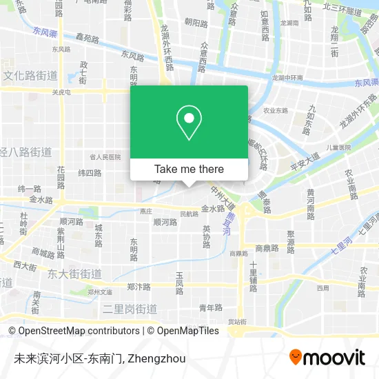 未来滨河小区-东南门 map