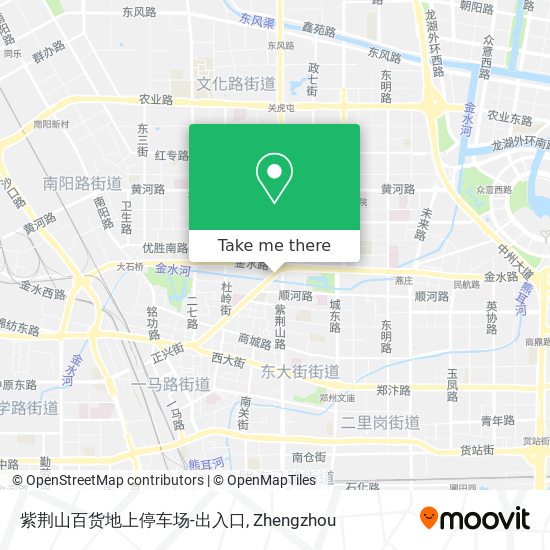 紫荆山百货地上停车场-出入口 map