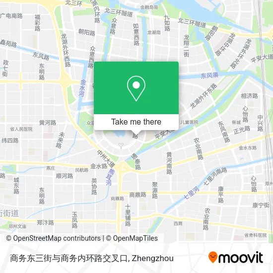 商务东三街与商务内环路交叉口 map
