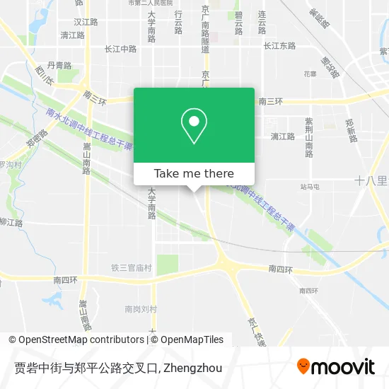 贾砦中街与郑平公路交叉口 map