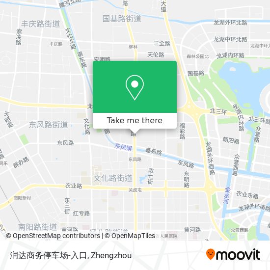 润达商务停车场-入口 map