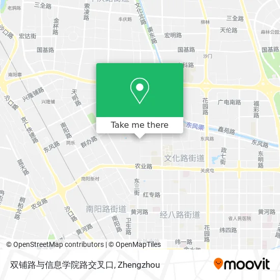 双铺路与信息学院路交叉口 map