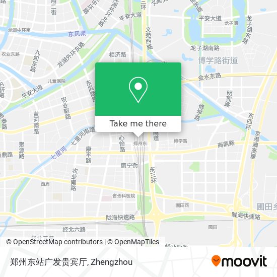 郑州东站广发贵宾厅 map
